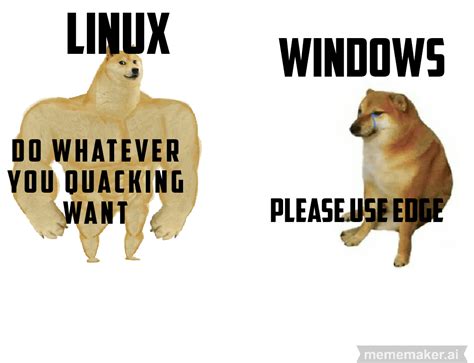 Image result for Linux Troll Windows