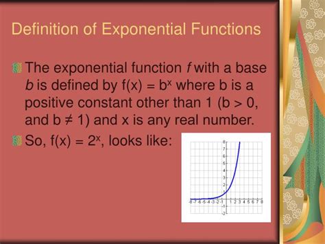 Afbeeldingsresultaten voor Exponential Function Definition