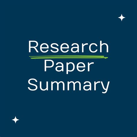 Image result for Research Paper Summary Example