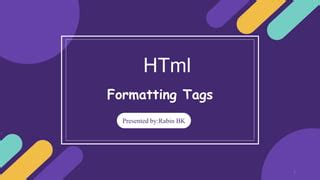Image result for HTML Formatting Tags and Their Use