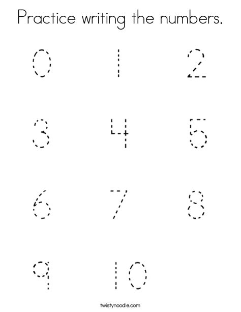 Image result for Color the Written Numbers