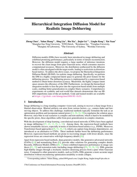 Afbeeldingsresultaten voor Diffusion Model Deblurring
