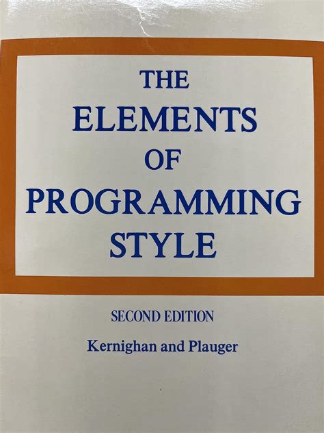 Image result for Elements of Programming Style