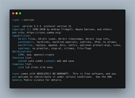 Toradh íomhá ar GUI Rsync Mac