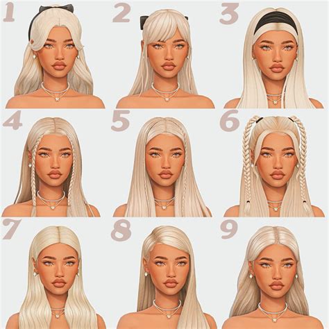 Image result for Custom Content Cute Hair Pinterest Sims 4