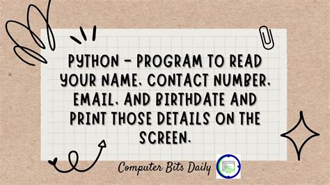 Toradh íomhá ar Python Writing Name