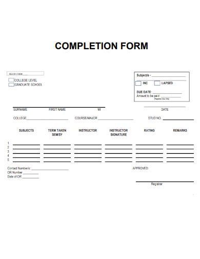 Image result for Statement of Work Completion Form