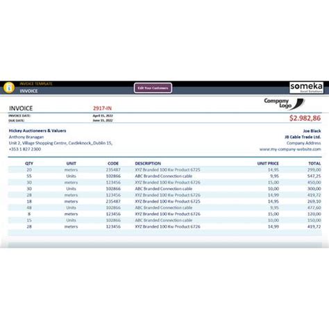 Invoice Generator Excel Template に対する画像結果