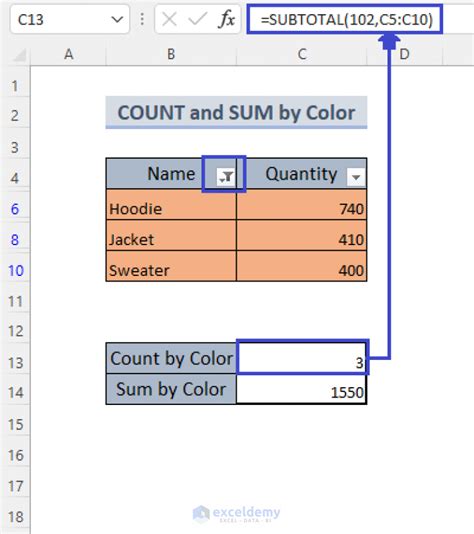 Excel Formula Based On Cell Color に対する画像結果