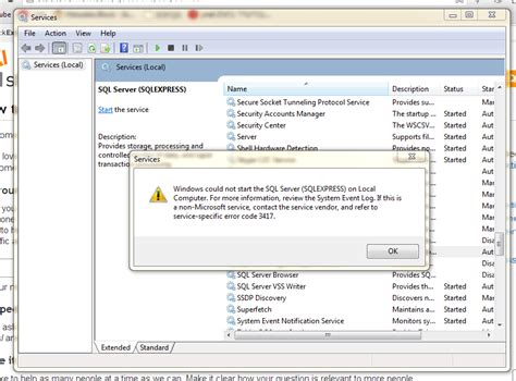 Image result for Windows Could Not Start SQL Server On Local