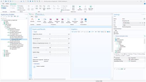 Toradh íomhá ar COMSOL Multiphysics Application