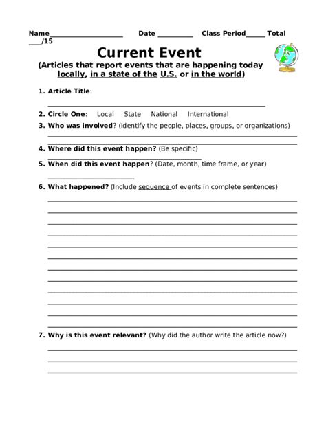 Image result for Important Events Printable Paper