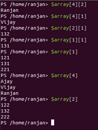 Afbeeldingsresultaten voor PowerShell Multidimensional Array