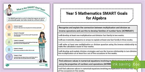 Image result for Math Goals Sheets for 5th Graders