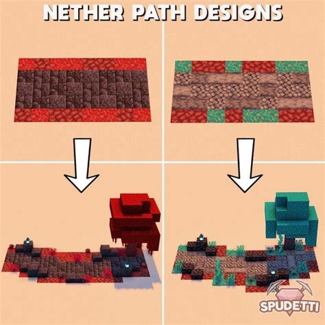 Image result for Path Designs Minecraft Nether
