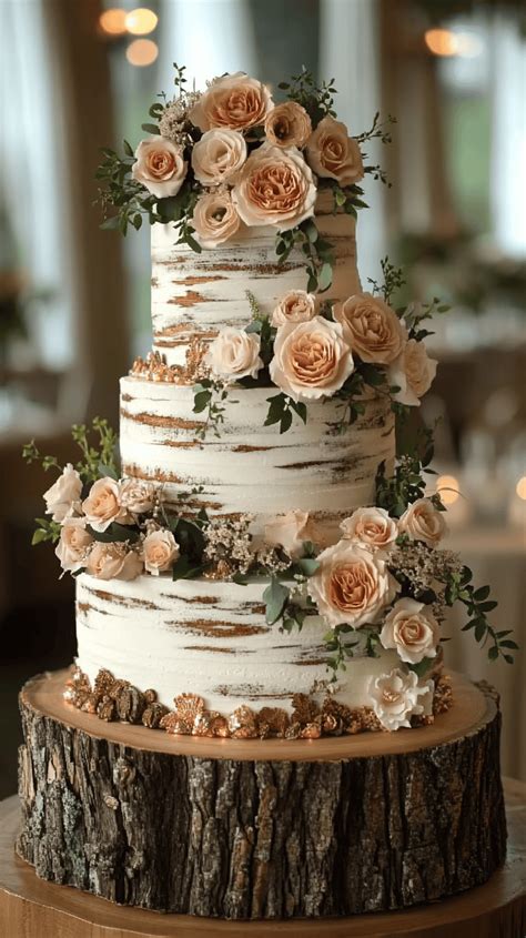 Afbeeldingsresultaten voor Simple Rustic Wedding Cake Ideas
