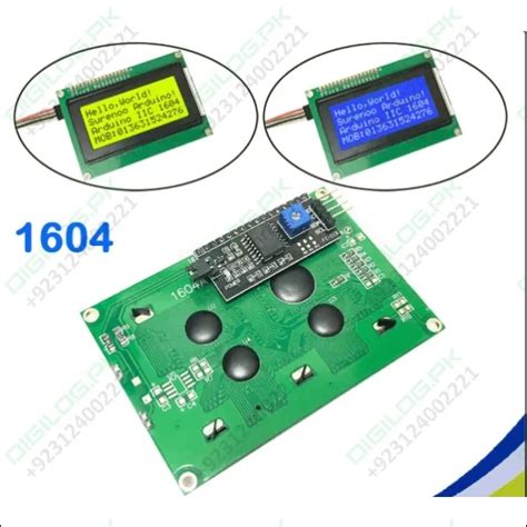 I2C LCD 16X4 Arduino માટે ઇમેજ પરિણામ