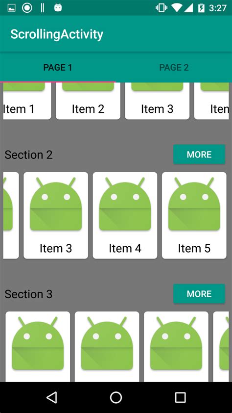 Nested ScrollView Android に対する画像結果