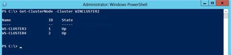 Windows Cluster Commands に対する画像結果