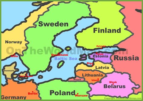 Image result for Map of Baltics
