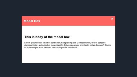 Image result for How Does Modal Works in HTML