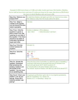 Toradh íomhá ar One Variable Word Problems Worksheet