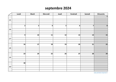 Calendrier. Septembre 2024 എന്നതിനുള്ള ഇമേജ് ഫലം