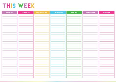 Image result for Weekly Time Management Chart