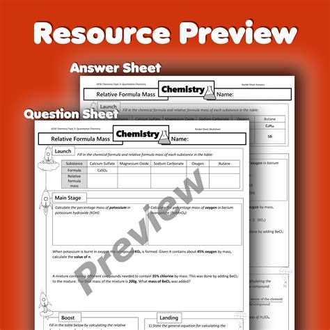 Image result for Relative Formula Mass Worksheet