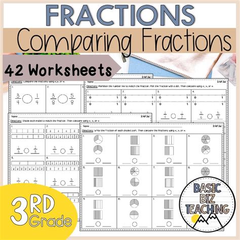 Afbeeldingsresultaten voor 3rd Grade Math Worksheets Fractions