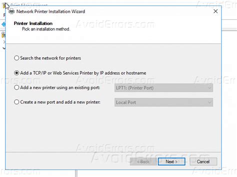 Print Server Add Printer に対する画像結果