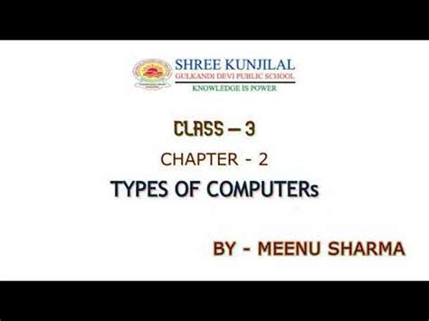 Image result for Types of Computer for Class 3