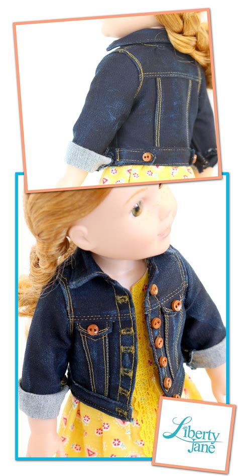 Free Patterns for Denim Jacket Doll に対する画像結果