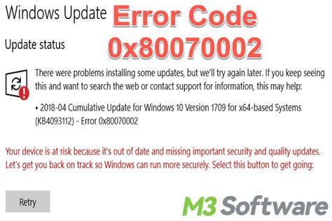 Image result for Error Code X0x80070002
