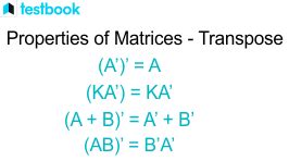 Image result for Multiplication Property of Transpose