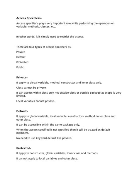 Image result for Flowchart for Access Specifiers Program