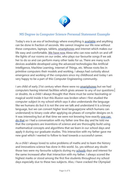 Image result for Computer Science Personal Statement