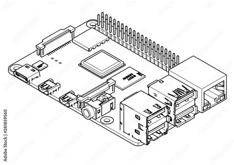 Image result for Raspberry Pi 4 Model B Board Layput