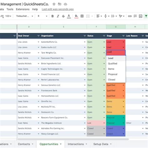 Image result for Customer Relationship Tracker Google Sheets
