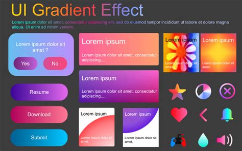 Image result for Using an Image Gradient in UI