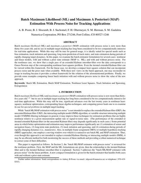 Toradh íomhá ar Maximum Likelihood Estimation Real-Time Applications
