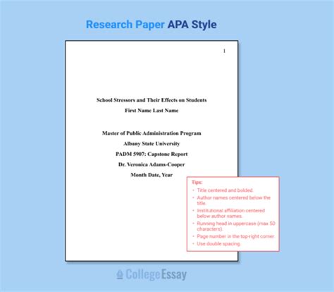 Afbeeldingsresultaten voor Write Research Paper APA Format