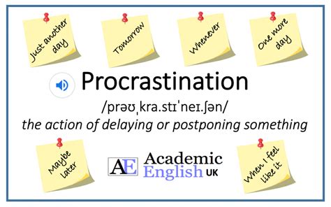 Image result for Examples of Procrastination