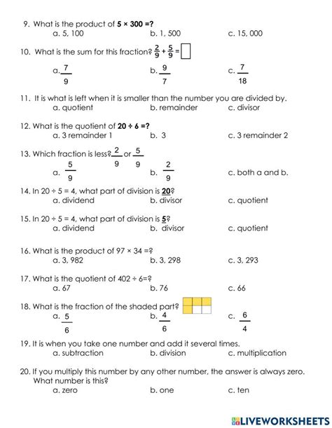 Toradh íomhá ar Basic Math Examination
