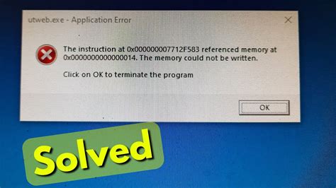 Image result for Memory Could Not Be Read Error