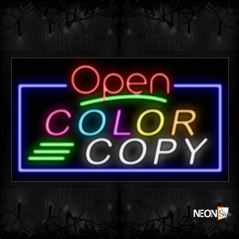 Multi-Color Neon Open Sign | NeonSign.com