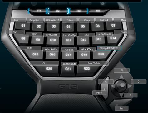 Afbeeldingsresultaten voor G13 Key Layout