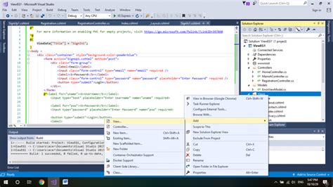 Toradh íomhá ar Create a Partial View MVC