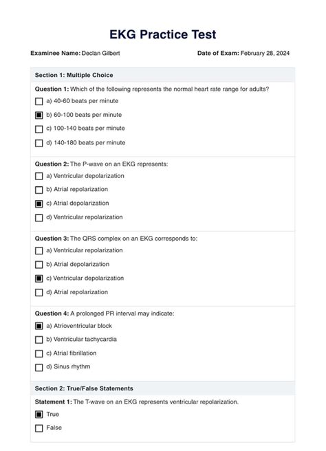 Image result for EKG Tech Practice Test