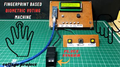 Toradh íomhá ar Fingerprint-Based Voting System Tools